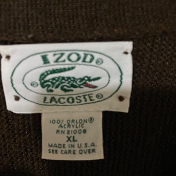 Izod Vintage Mens Cardigan sweater - XL - Picture 4 of 4